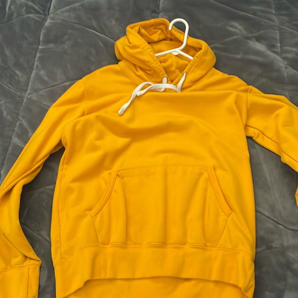 blank yellow hoddie